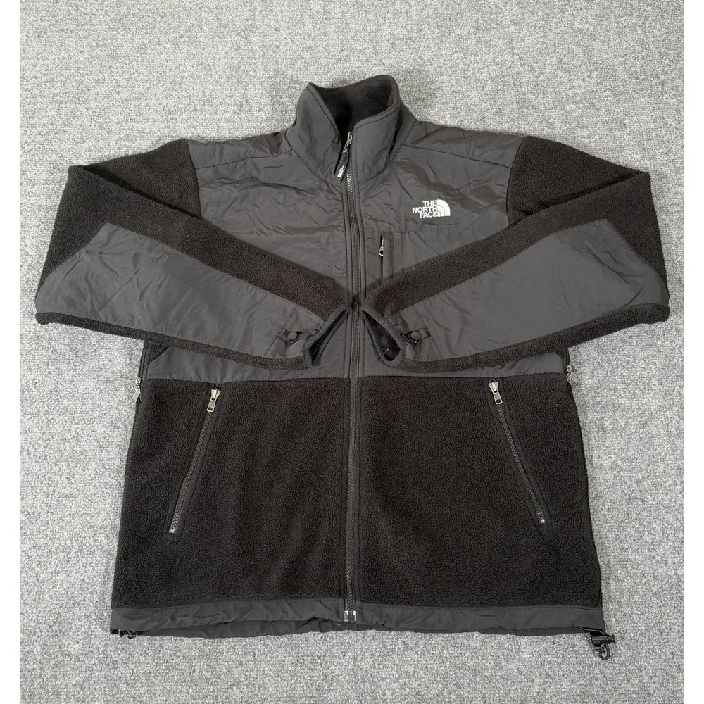 Vintage‎ The North Face Denali Jacket Mens Medium Black Polartec Fleece Full Zip